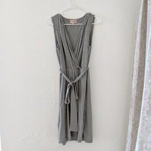 Philosophy Faux Wrap Gray Dress